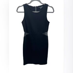FOREVER 21 mini bodycon with mesh cutout